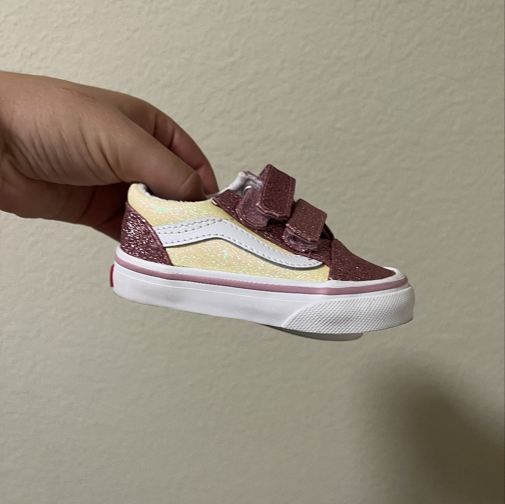 Vans Sparkly Velcro Shoes